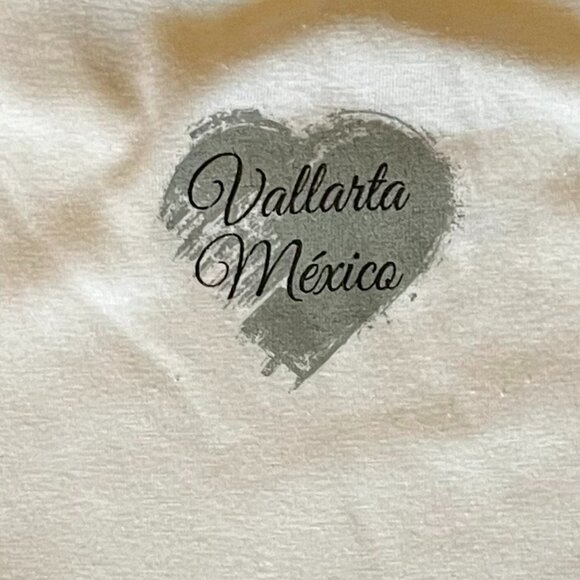 Senor Frog's Kids White Red Embroidered Rose, Vallarta, Mexico Tee T-Shirt Large - Picture 5 of 6